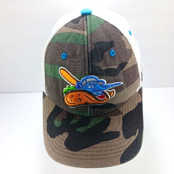 Zephyr Other - Zephyr Fresno Grizzlies Mascot Parker Camo/Mesh  Hat/Cap Taco Truck Throwdown..